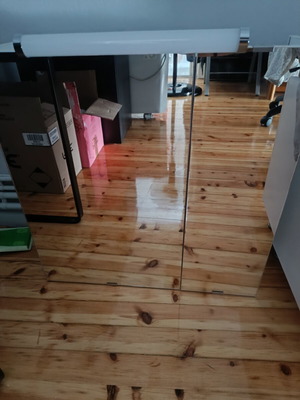 Bathroom cabinet with light and mirror like new