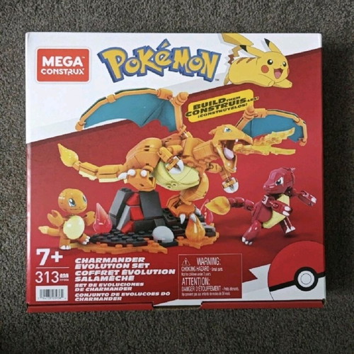 Pokemon Mega Construction Charmander Chameleon Charizard sealed