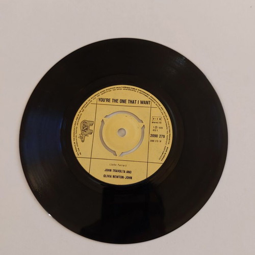 John Travolta & Olivia Newton-John You're The One That I Want vinyl used, pop