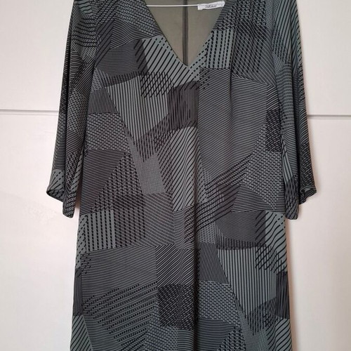 White 22 green khaki dress like new, size S 36 8