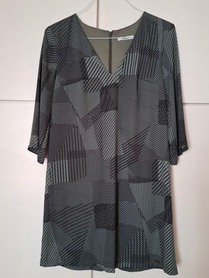White 22 green khaki dress like new, size S 36 8