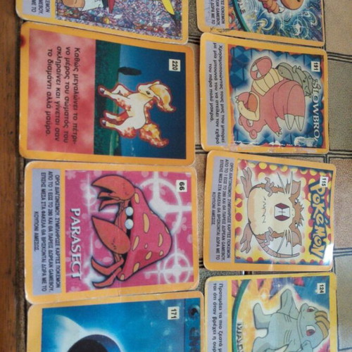Pokemon vintage cards used, set of 15