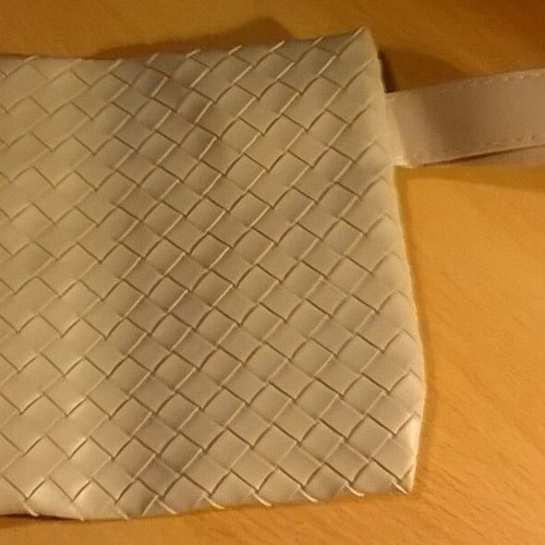 Women's Beige Makeup Bag