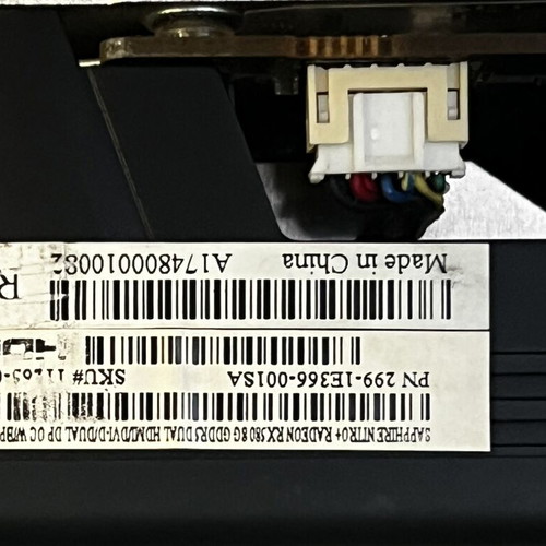 AMD Radeon RX580 8GB graphics card like new