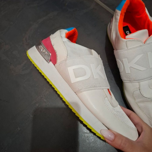 DKNY sneakers used, white and pink, size 39