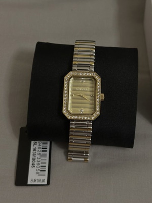 Roberto Cavalli watch new with Swarovski diamonds gold and silver