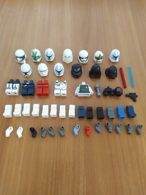 Персонализирани Lego Star Wars части използвани, части за Star Wars минифигурки