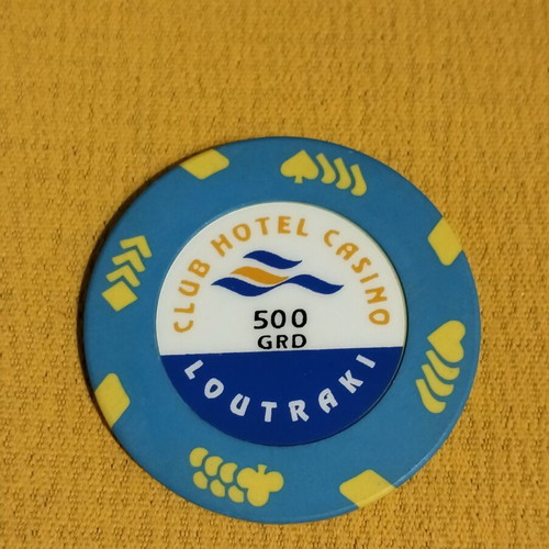 Casino Loutraki collectible chips in drachmas, set of 3