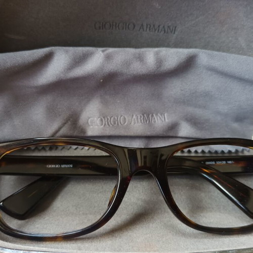 Giorgio Armani eyeglass frame new with brown case