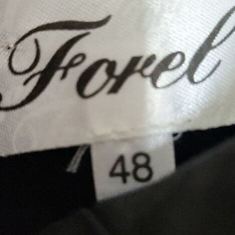 Forel black and white cocktail dress used, sleeveless, size 48