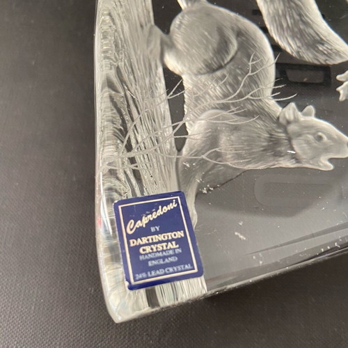 Dartington crystal paperweight new, collectible decorative art glass
