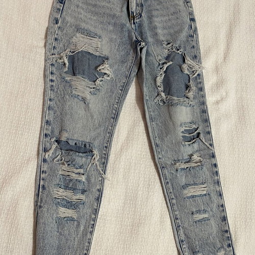 Marmalady jeans used with rips size S, blue