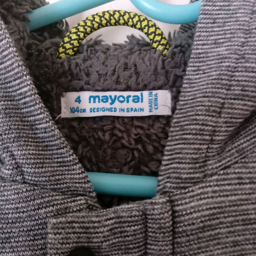 Mayoral gray children's jacket for 4 years like new