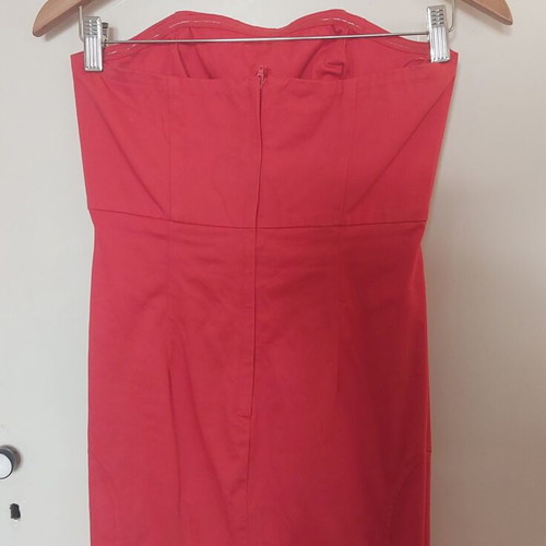 Mini red strapless dress H&M like new