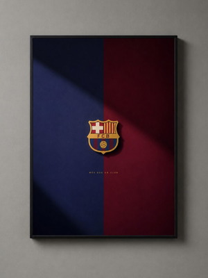 FC Barcelona framed poster 30x40cm new