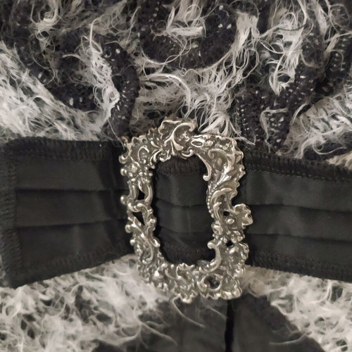 BIBA mohair pullover new, black and gray, gothic style