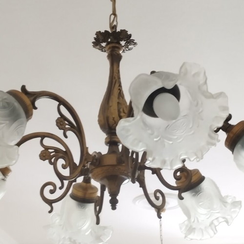 Vintage Brass Chandelier 6-light | Genuine Brass | Custom Order