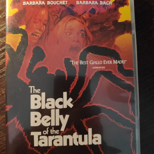 DVD The Black Belly of the Tarantula used, giallo movie
