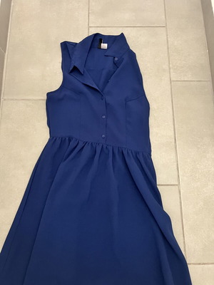 H&M μπλε μίνι φόρεμα, σαν καινούργιο, μέγεθος 34