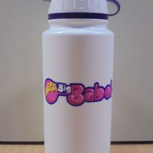 Big Babol old promotional plastic bottle with spout used