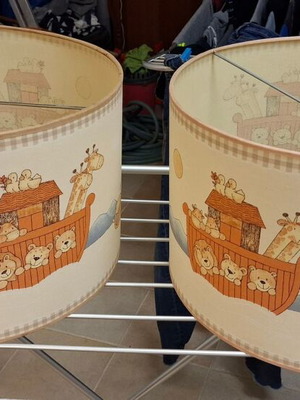 Καπέλα για φωτιστικά παιδικού δωματίου μεταχειρισμένα, δύο τεμάχια