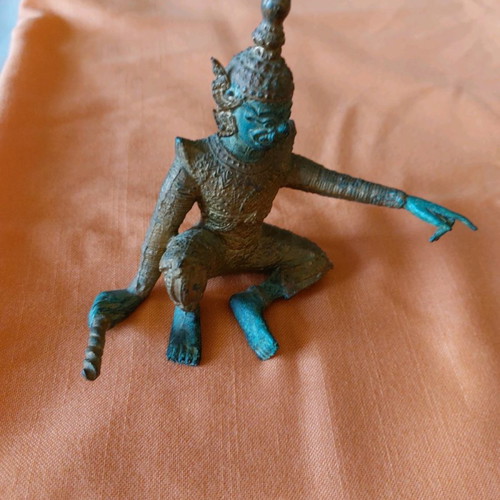 Thailand bronze figure with gold used