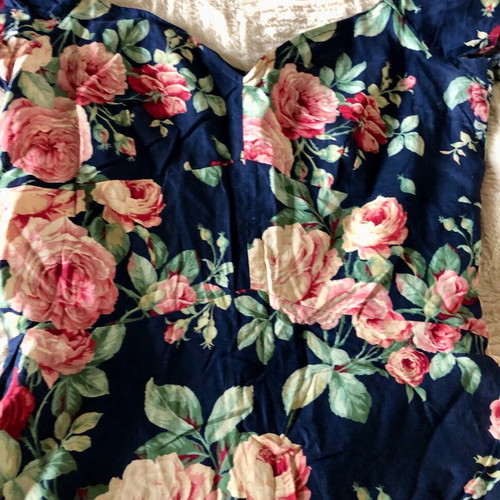 Summer dress like new, blue multicolor, sizes S and M