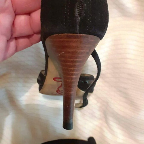 Replay sandals like new with stiletto heel and wood effect