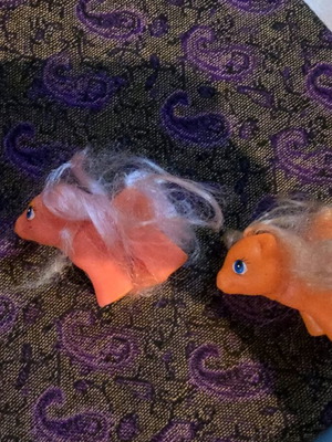 My Little Pony Baby Generation 1 like new, 2 together, orange and pink