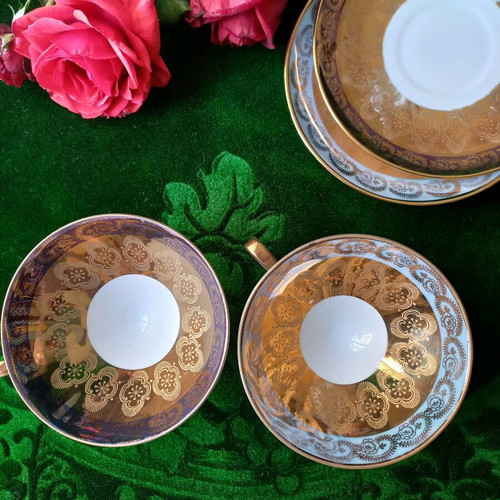 Tete-a-tete cups used porcelain Bavaria