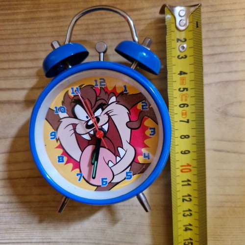 Collectible tabletop clock from EuroDisney with Taz