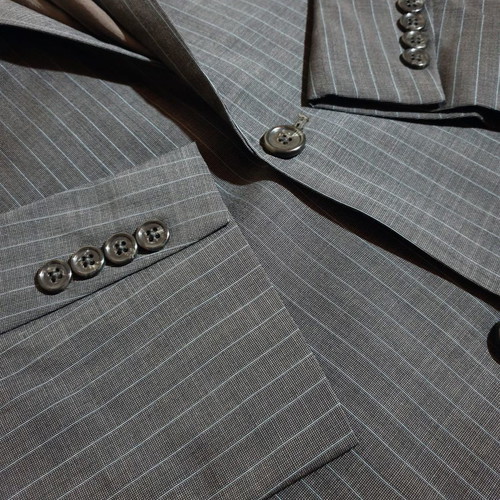 Authentic Michael Kors men's jacket gray with blue stripes, size L, like new