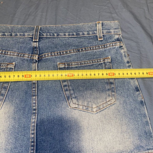 Zara TRF Denim Mini Skirt, Y2K Style, blue cotton
