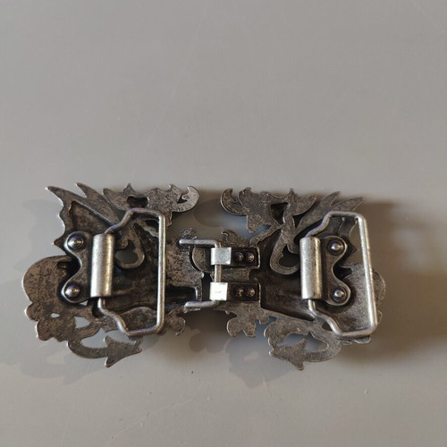 Replay Vintage Dragon Belt Buckle like new, silver, adjustable