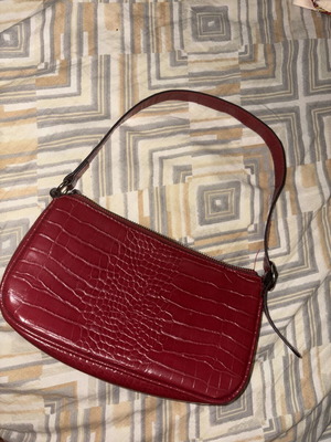 Stradivarius mini red shoulder bag