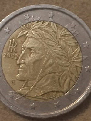 Νόμισμα των 2 ευρώ 2002 Ιταλίας σαν καινούργιο, συλλεκτικό