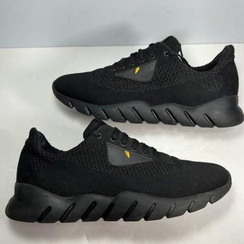 Fendi Monster men's sneakers used, size 40-41, black and yellow