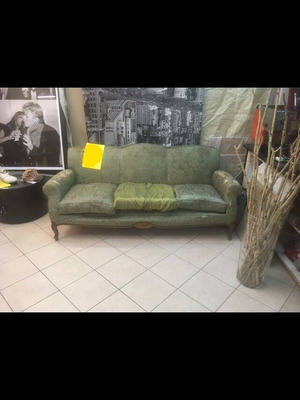 Living room set used, 1 sofa 2 armchairs, Saridis antique 60s 70s English style