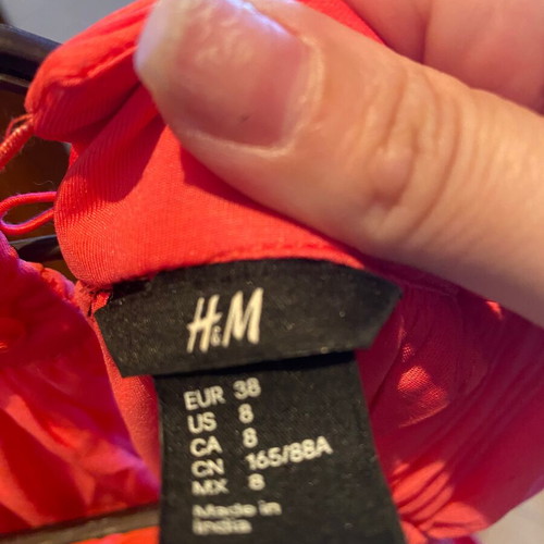 H&M pink dress like new, size M