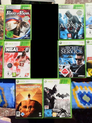Xbox 360 Game Bundle 10 Games used, various genres