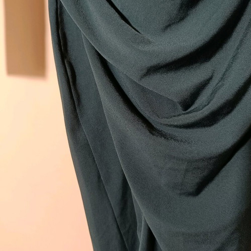 Drape dress cypress with slit like new, size S Asos