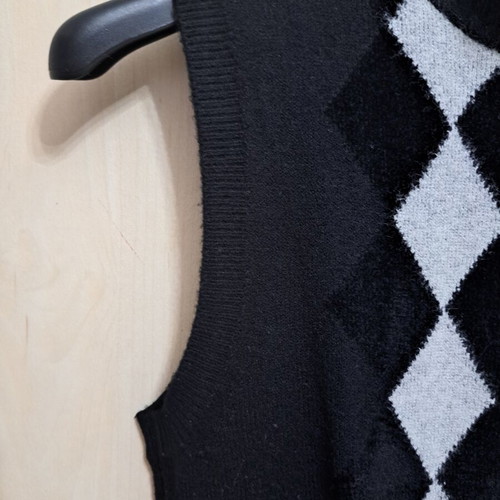 Wool sweater new, black and grey, turtleneck, sizes XS to M