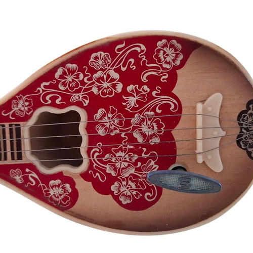 Vintage Kouvalias Musical Bouzouki with melody, used, wooden, handmade