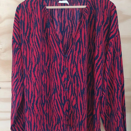 Blouse red size L like new