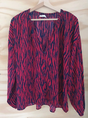 Blouse red size L like new