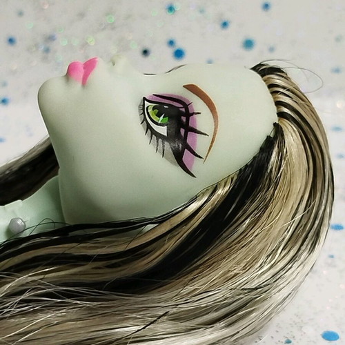 Monster High Frankie Stein doll used nude with flaws