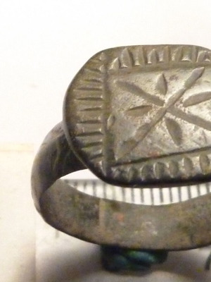 Old Revival Bronze Ring with Cross made to order