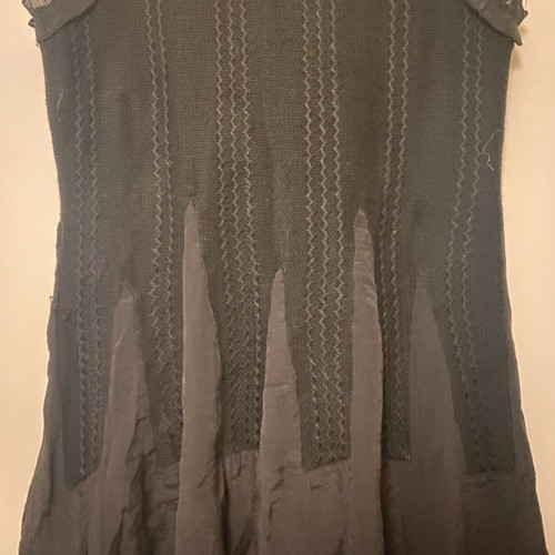 Sleeveless black cardigan size S