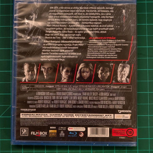 Sin City Blu-Ray new with English and Hungarian subtitles