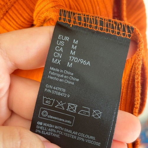 H&M blouse with straps size medium like new